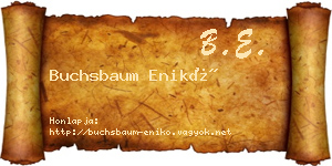 Buchsbaum Enikő névjegykártya